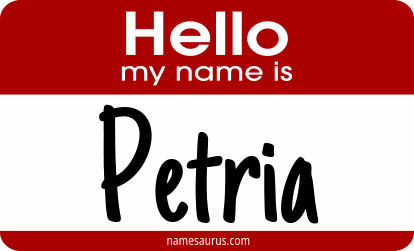 Hello my name is Petria png download