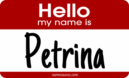 Hello my name is Petrina png download