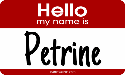 Hello my name is Petrine png download