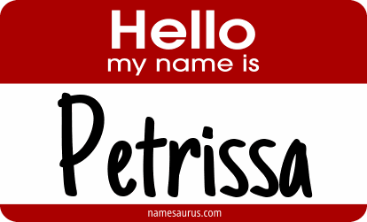 Hello my name is Petrissa png download
