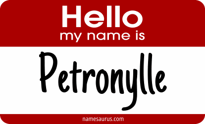 Hello my name is Petronylle png download