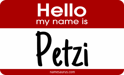 Hello my name is Petzi png download