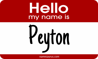 Hello my name is Peyton png download