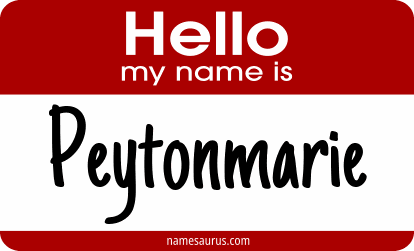 Hello my name is Peytonmarie png download