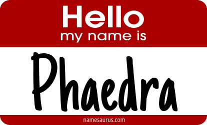 Hello my name is Phaedra png download