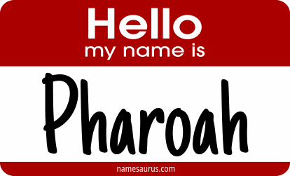 Hello my name is Pharoah png download