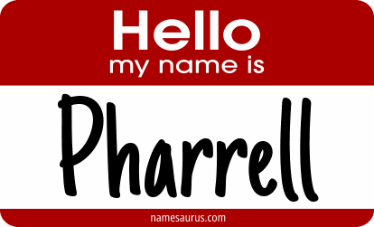 Hello my name is Pharrell png download