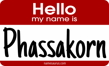 Hello my name is Phassakorn png download