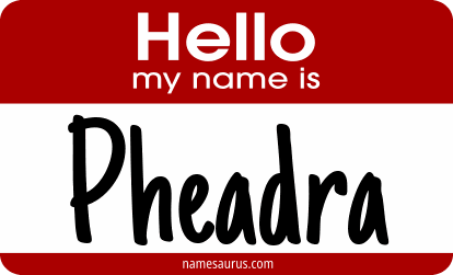 Hello my name is Pheadra png download