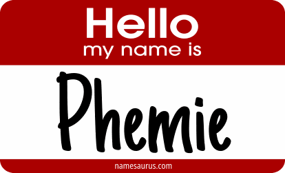Hello my name is Phemie png download