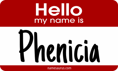 Hello my name is Phenicia png download