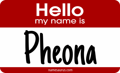 Hello my name is Pheona png download