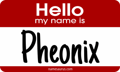Hello my name is Pheonix png download