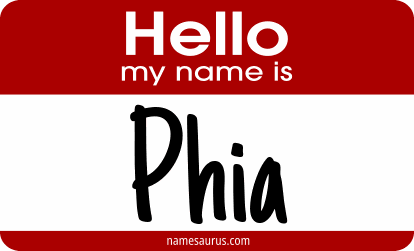 Hello my name is Phia png download