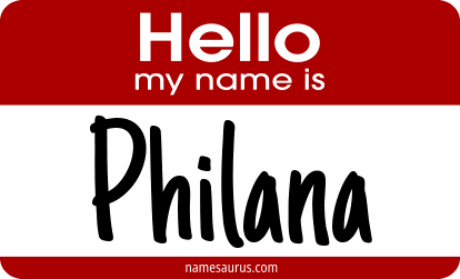 Hello my name is Philana png download