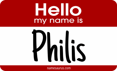 Hello my name is Philis png download