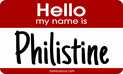 Hello my name is Philistine png download