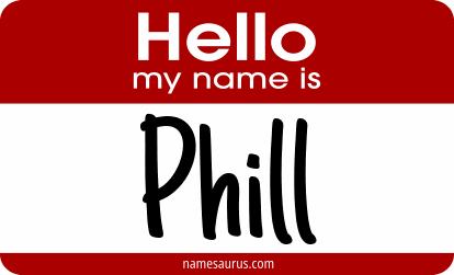 Hello my name is Phill png download