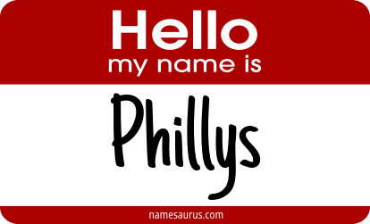 Hello my name is Phillys png download