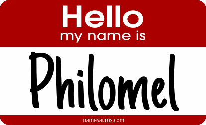 Hello my name is Philomel png download
