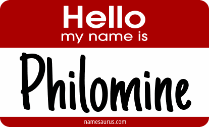 Hello my name is Philomine png download