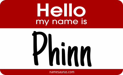 Hello my name is Phinn png download