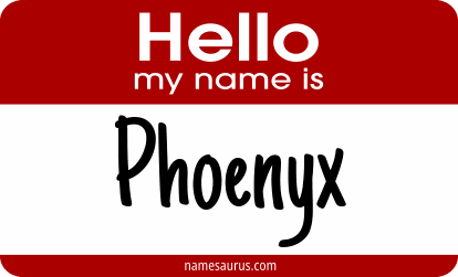 Hello my name is Phoenyx png download