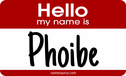 Hello my name is Phoibe png download