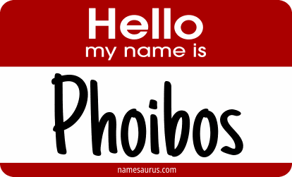 Hello my name is Phoibos png download
