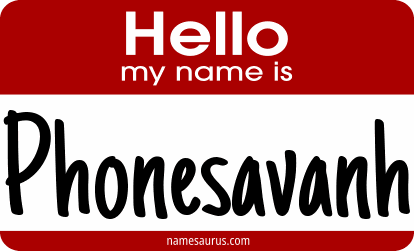 Hello my name is Phonesavanh png download