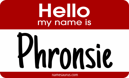 Hello my name is Phronsie png download