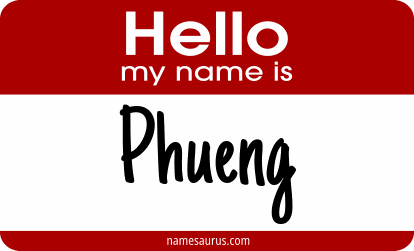 Hello my name is Phueng png download