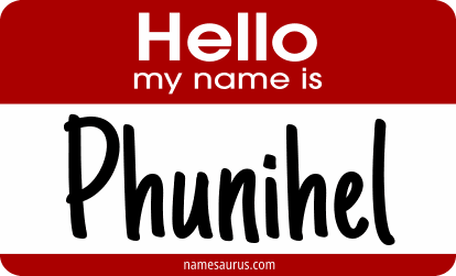 Hello my name is Phunihel png download