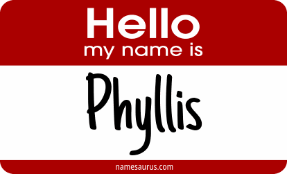 Hello my name is Phyllis png download
