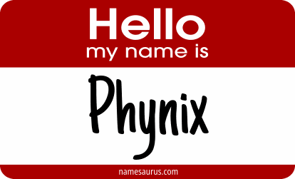 Hello my name is Phynix png download