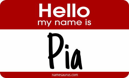 Hello my name is Pia png download