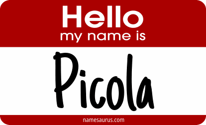 Hello my name is Picola png download