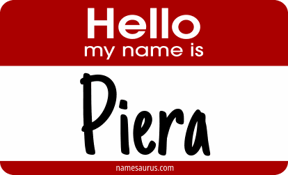 Hello my name is Piera png download