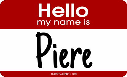 Hello my name is Piere png download
