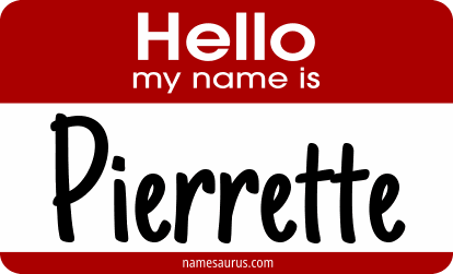 Hello my name is Pierrette png download