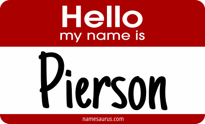 Hello my name is Pierson png download