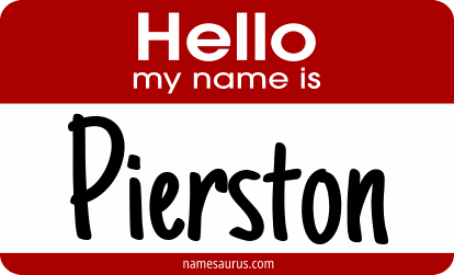 Hello my name is Pierston png download