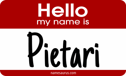 Hello my name is Pietari png download