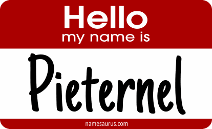 Hello my name is Pieternel png download