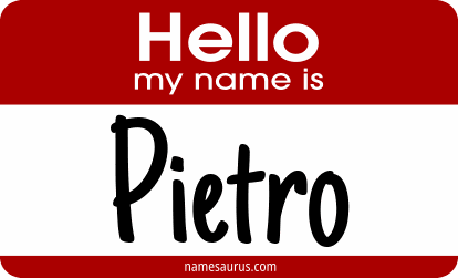 Hello my name is Pietro png download