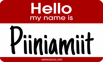 Hello my name is Piiniamiit png download