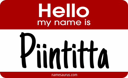 Hello my name is Piintitta png download