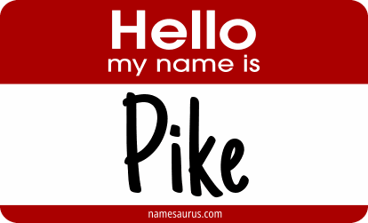 Hello my name is Pike png download