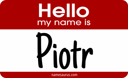 Hello my name is Piotr png download