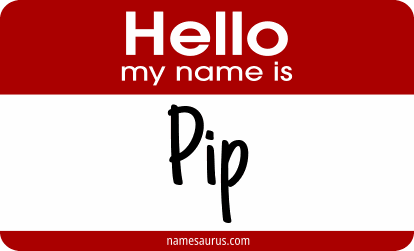 Hello my name is Pip png download
